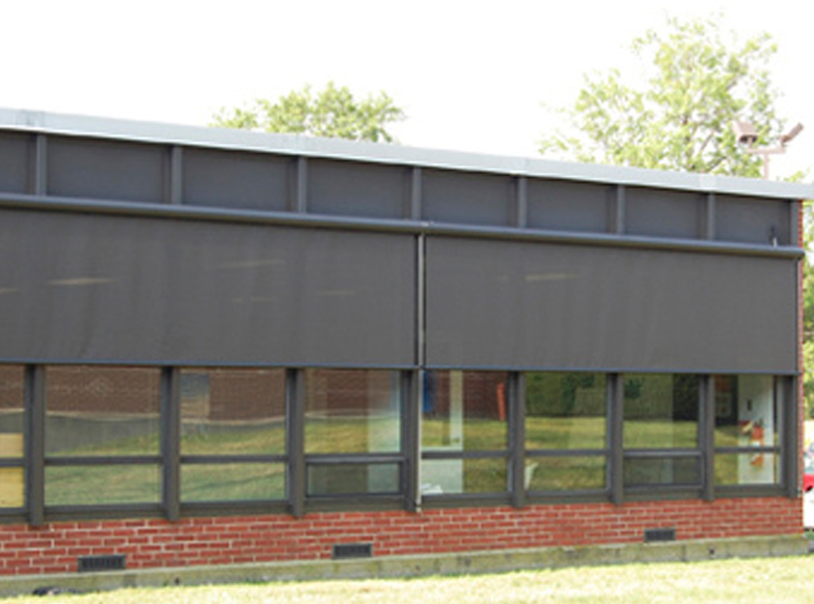 Roll Down Curtains Accent Sign Awning